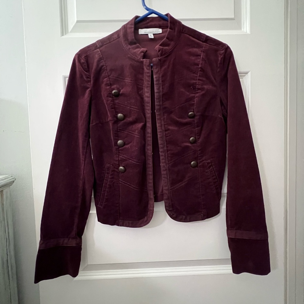 Purple Military Style Blazer